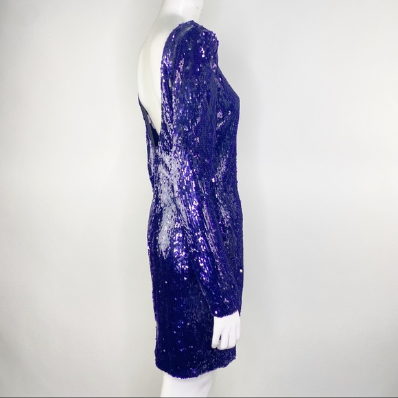 Dress The Population Fran Sequin Mini Dress Large - Picture 5 of 7